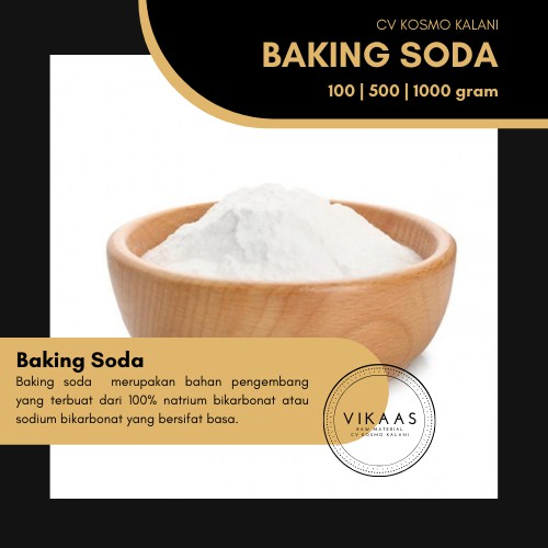 

Food Grade Baking Soda 100 500 1000gram | Sodium Bicarbonate | Vikaas Raw Material