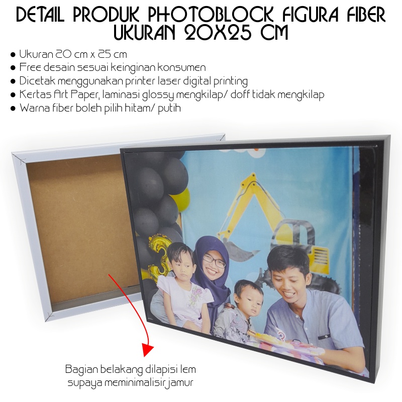 PHOTOBLOCK FIGURA FIBER 20X25 CM