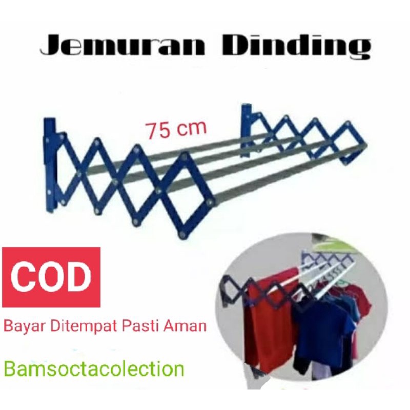 jemuran dinding lipat alumunium