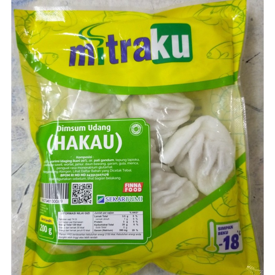 

MITRAKU HAKAU 200 GR / DIMSUM UDANG