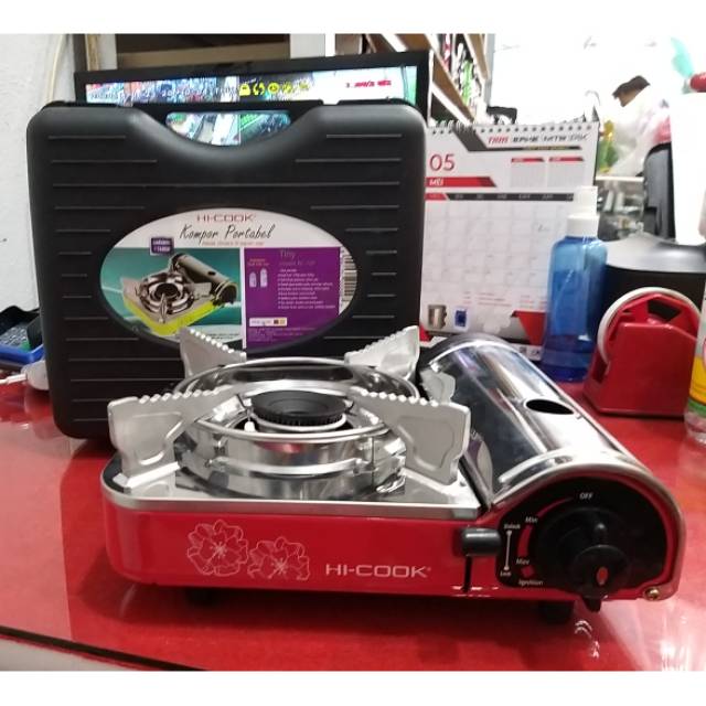 Kompor gas portable Hi-Cook KC-109 Stainless steel + koper plastik kokoh