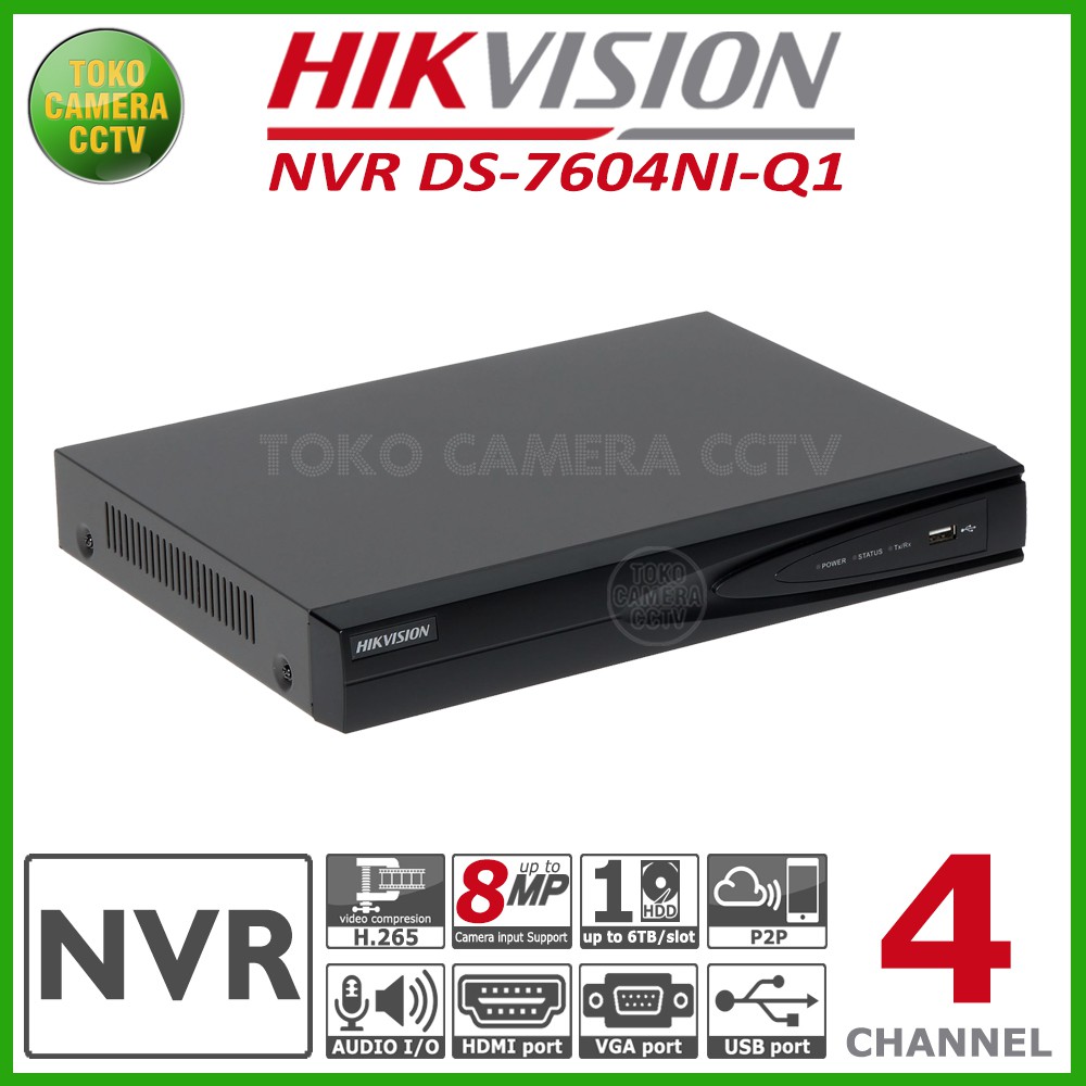 NVR HIKVISION 4 CHANNEL DS-7604NI-Q1