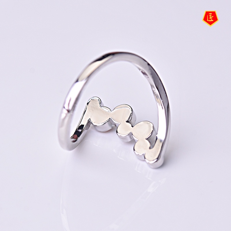 [Ready Stock]S925 Silver Inlaid Colorful round Gemstone Ring