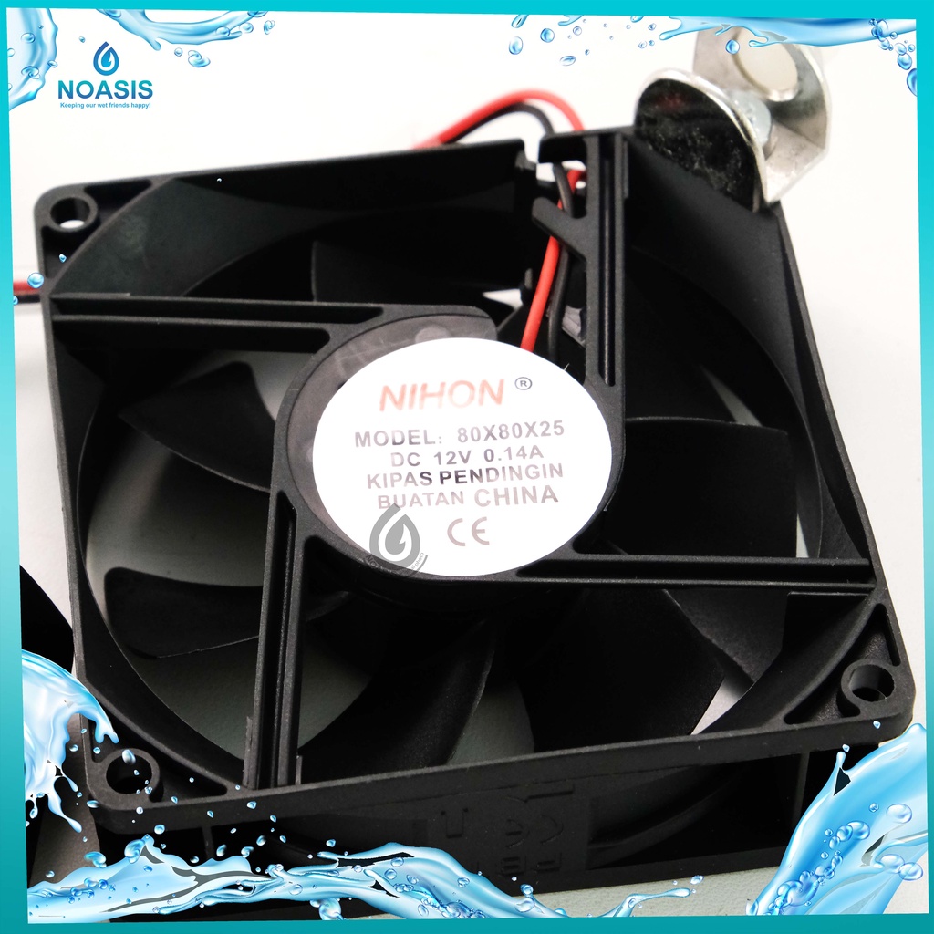 KIPAS PENDINGIN AQUARIUM AQUASCAPE SINGLE FAN SATU KIPAS 1 SET LENGKAP