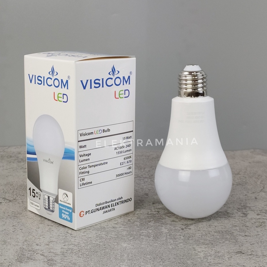 Bola Lampu / Bohlam / Bulb New HB VISICOM LED 15-Watt