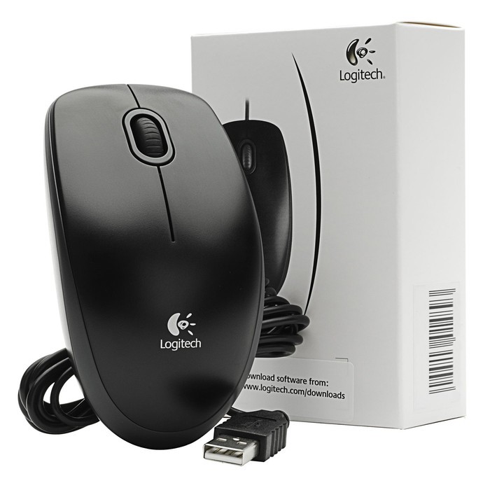 MOUSE OPTICAL LOGITECH B100 MOUSE KABEL USB