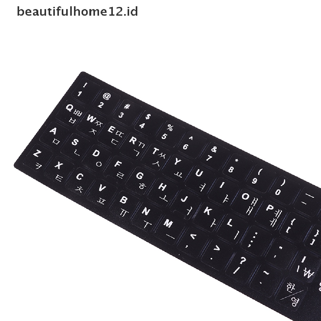 【beautifulhome12.id】 1Pc Korean KEYBOARD STICKER Printed Keyboard Protective Stickers .