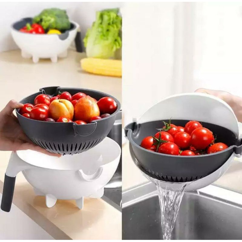 Wet Basket Vegetable Cutter Parutan Pemotong Sayur Serbaguna 7in1 / Alat Potong Kentang Sayur Multifungsi Pengiris Parutan Mangkok / KERANJANG SARINGAN PEMOTONG SAYUR BUAH / PARUTAN KEJU SERBAGUNA / WET BASKET VEGETABLE CUTTER