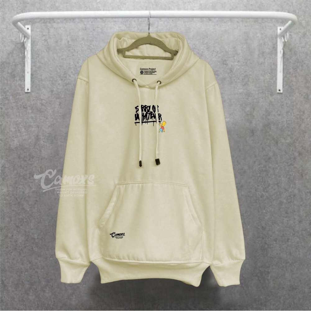 Hoodie Sweater Pria Wanita Distro Camoxs Project Hodie Cowok Cewek Oversize Terlaris Terbaru Switer Hudie Cream List Sorry Or Whatever Suiter Hode