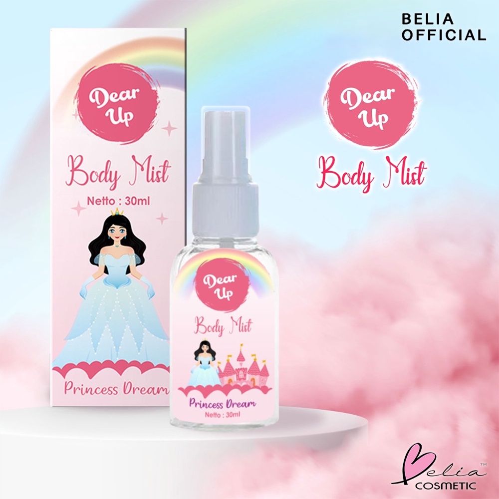 ❤ BELIA ❤ DEAR UP Body Mist PARFUM 30ml &amp; 50ml | Pewangi Badan | Parfume | Spray | BPOM