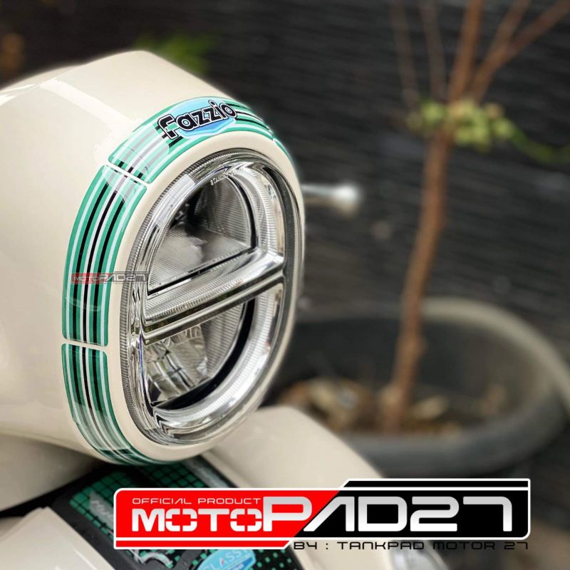 STICKER STIKER RSIN TIMBUL COVER LAMPU DEPAN YAMAHA FAZZIO 125 PREMIUM