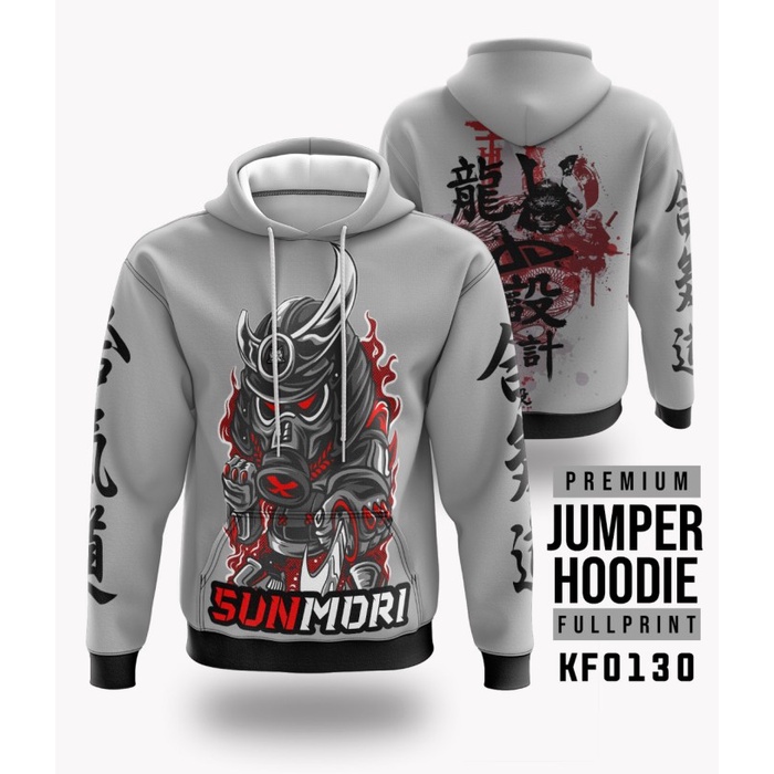 JAKET HOODIE SAMURAI STYLE JAPANESE SUNMORI BIKERS ADA SIZE JUMBO - S Edipranats