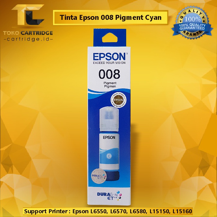 Tinta Epson Original 008 Pigment Ink. Ink Refill Printer Epson L6550 L6570 L6580 L15150 L15160