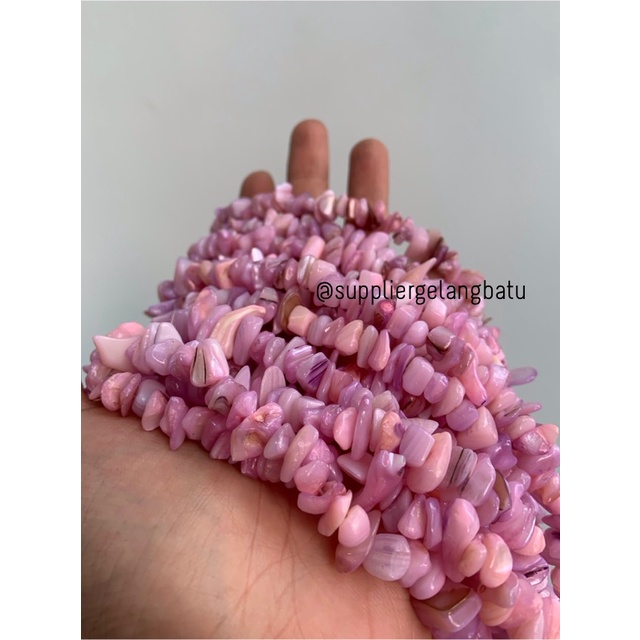 krikil Batu alam mix purple pearl 1,5cm manik aksesori craft glos ungu