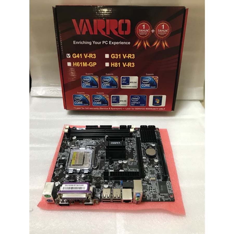 MOTHERBOARD G41 VARRO INTEL LGA 775