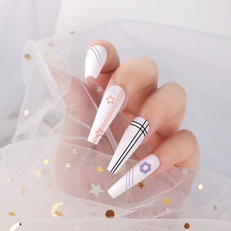 3 Pcs Set Acrylic 3D Ultra Fine Line UV Gel Painting Pen / French Stripe Nail Brush Set / DIY Nail Art Tools / Professional Manicure Accessories