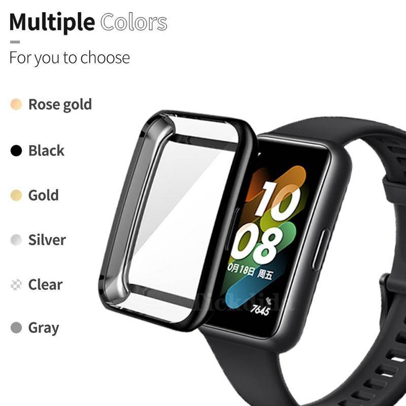 Pelindung Layar Bahan Silikon TPU Untuk Huawei Honor Band 6 7 Bumper