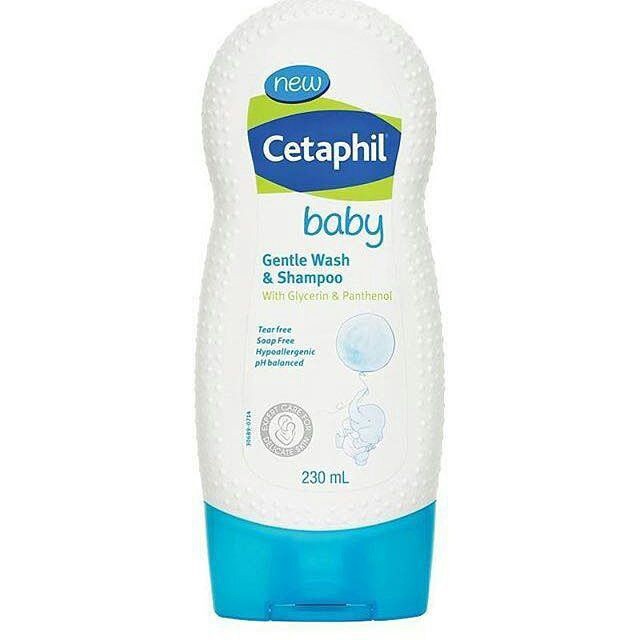 Cetaphil Baby Gentle Wash &amp; Shampoo withGlycerin &amp; Panthenol, 230 ML KECIL