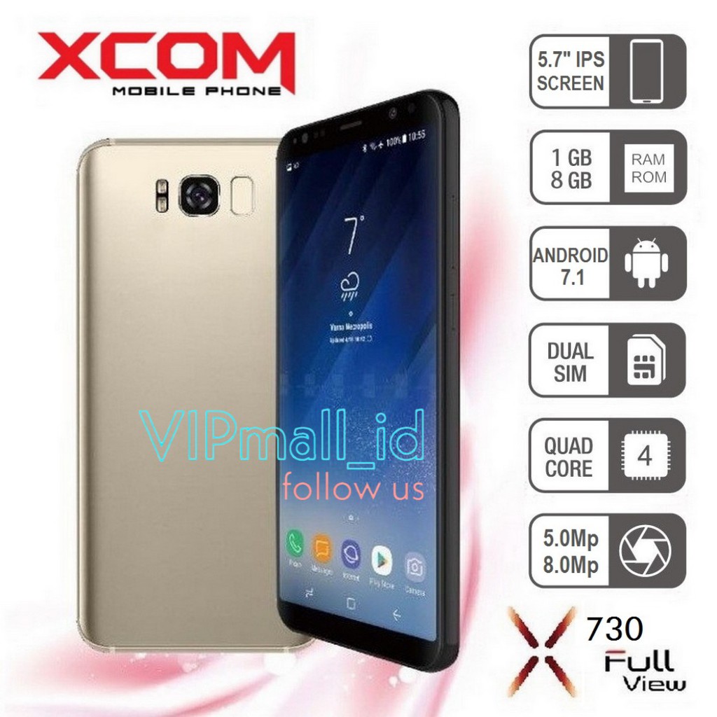 XCOM X730 Full View - ANDROID RAM 1GB/8GB - HP ANDROID MURAH