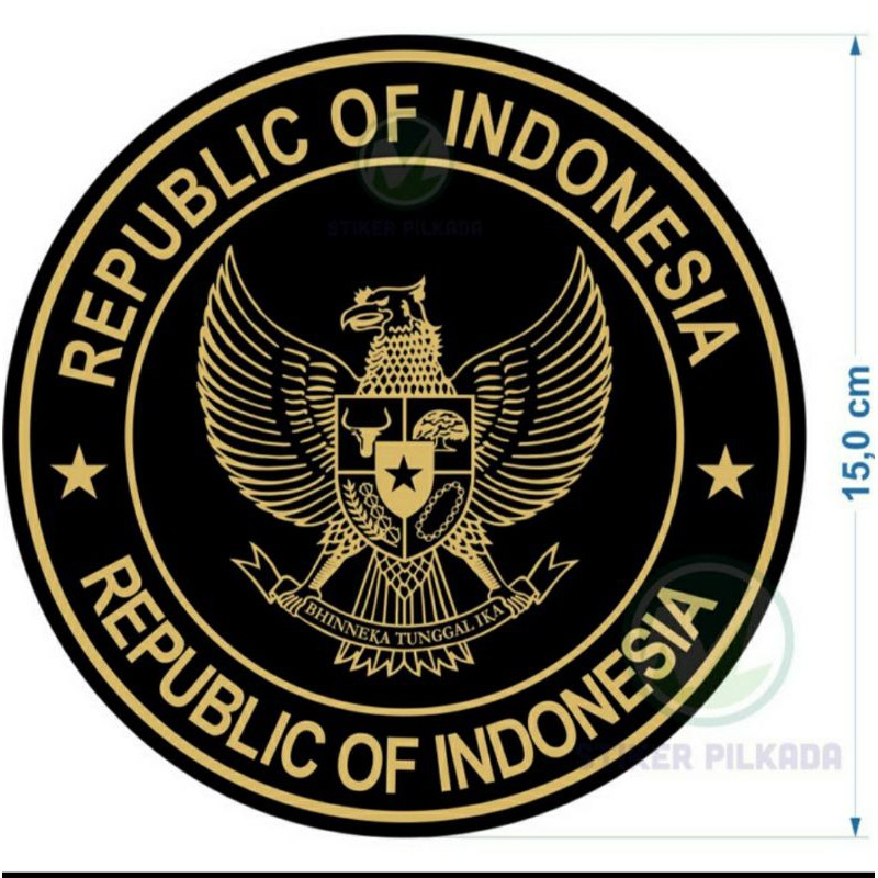 

STIKER REPUBLIC OF INDONESIA 15x5CM