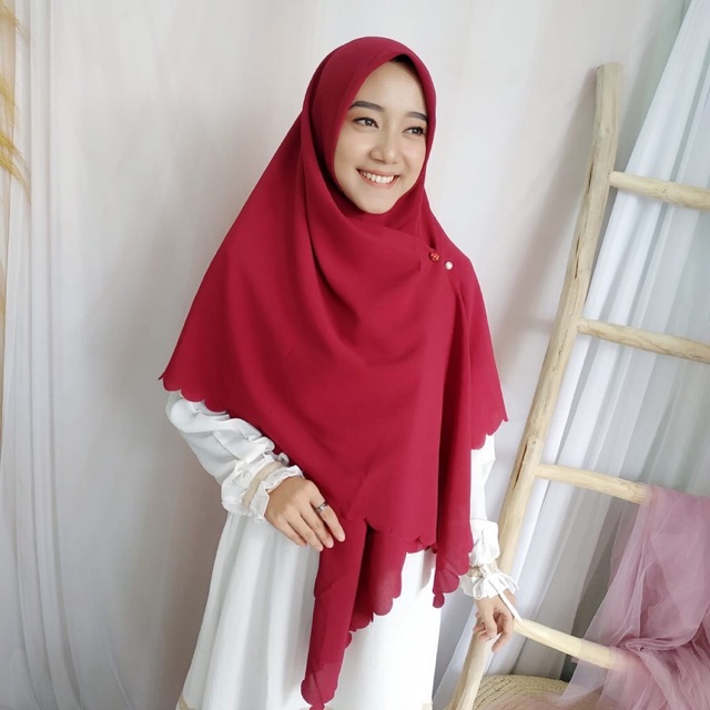 HIJAB SYARI SEGIEMPAT SYARI  LASERCUT / hijab jumbo syari