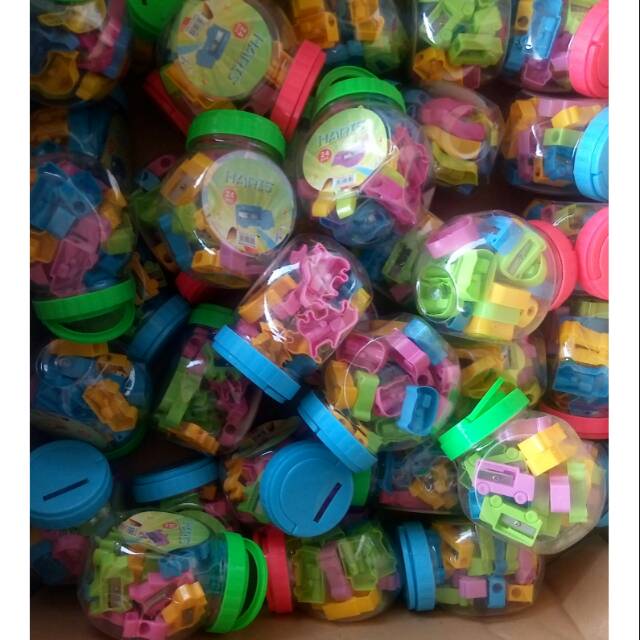 

serutan pensil toples isi 24pcs