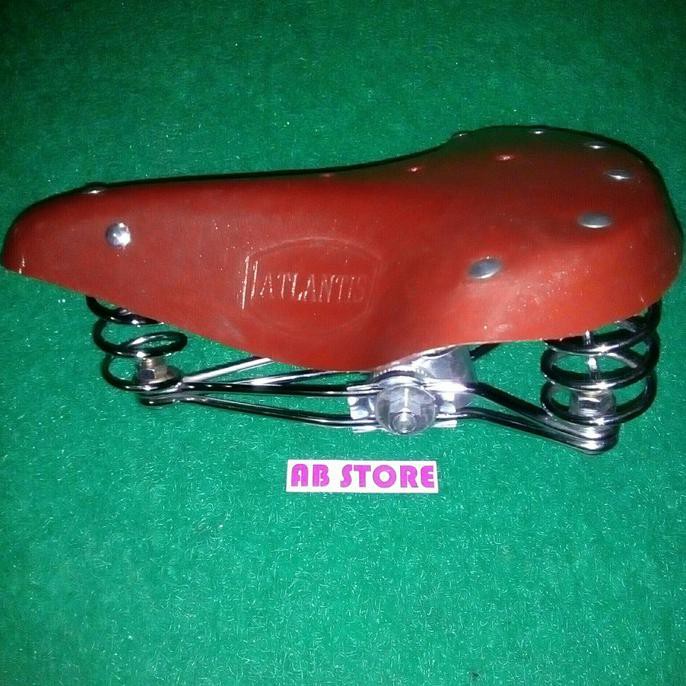 Sadel Onthel. Jok Sepeda Per. Sadel Model Kulit