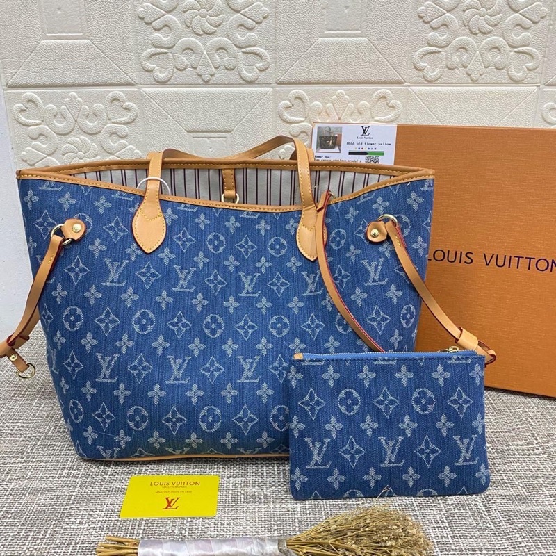 Tas lv neverfull denim