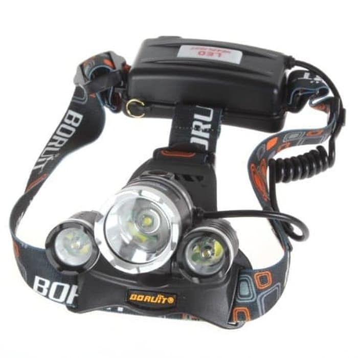 Headlamp 3 Cree XM L T6 High Power 5000 Lumens