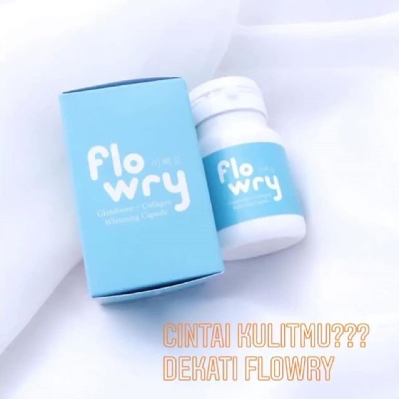 FLOWRY WHITENING CAPSULE NEW GLULAGEN SUPLEMENT PEMUTIH 100% ORIGINAL
