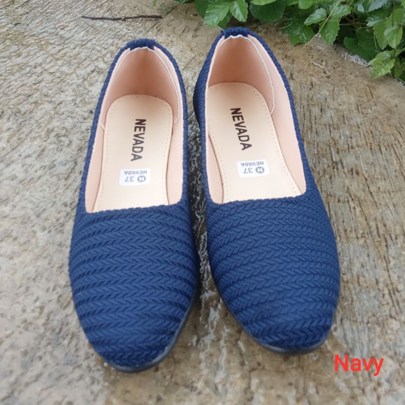 Terbaru flatshoes wanita rajut nevada | Sepatu flat shoes wanita murah