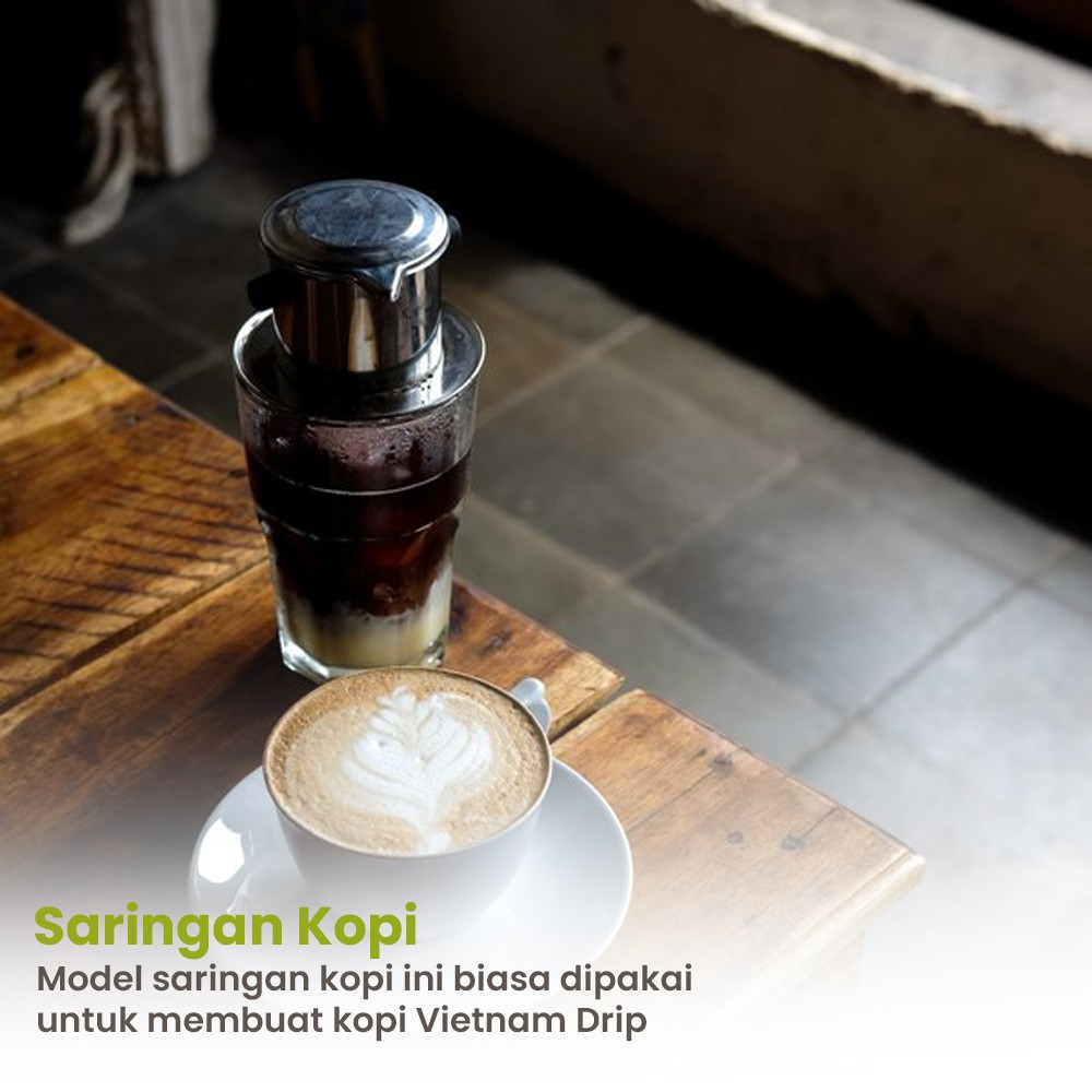 Coffee Maker Saringan Kopi Vietnam Drip Filter Stainless Steel