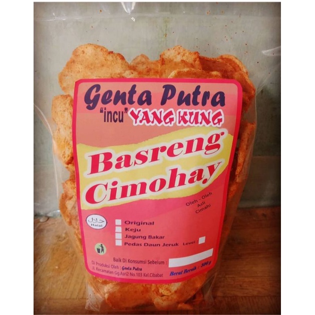 

Basreng Cimohay pedas daun jeruk 1000g