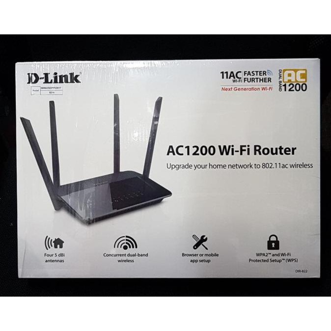 ❤BISA COD❤【BISA COD】 D-Link Dlink DIR-822 , AC1200 WI-FI Router DIJAMIN