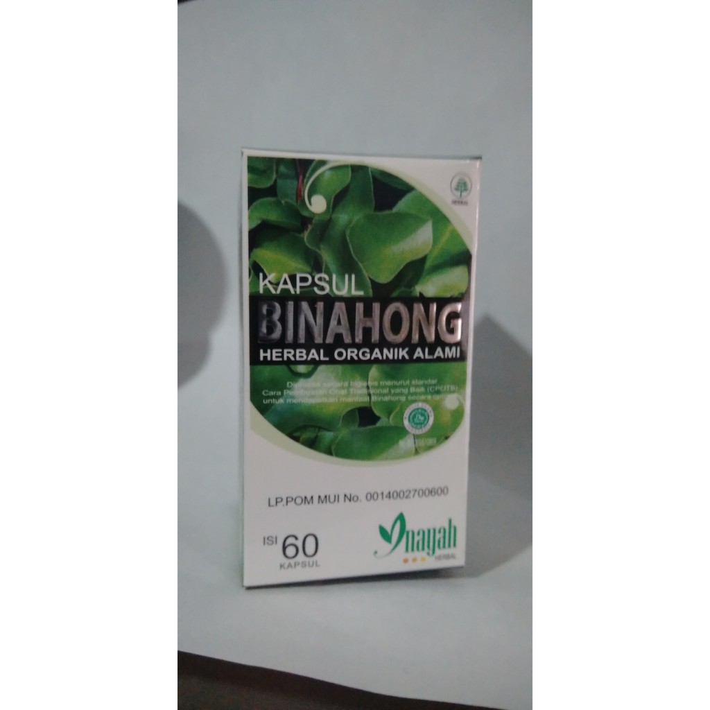 

Kapsul Binahong Inayah Herbal Organik alami