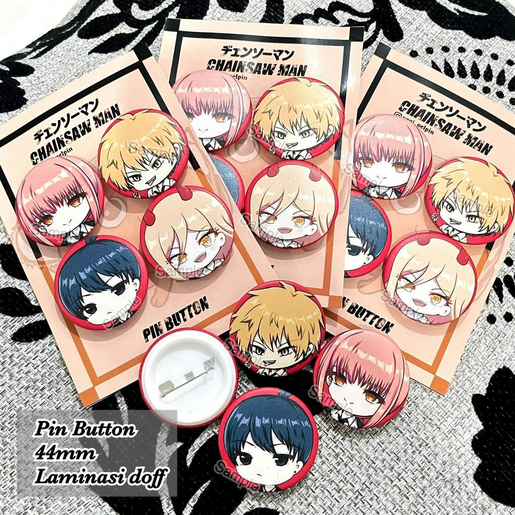 pin anime bross anime chainsaw man chaisawman aki makima power denji set isi 4 doff