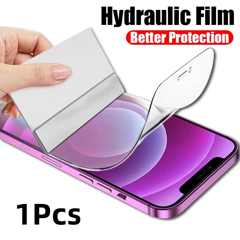 1 Pc Pelindung Layar Hydrogel Untuk iphone 14 Pro 14 Plus 14 13 12 11 Pro Max X XS XR XS Max 12 11 Mini 6 6S 7 8 Plus