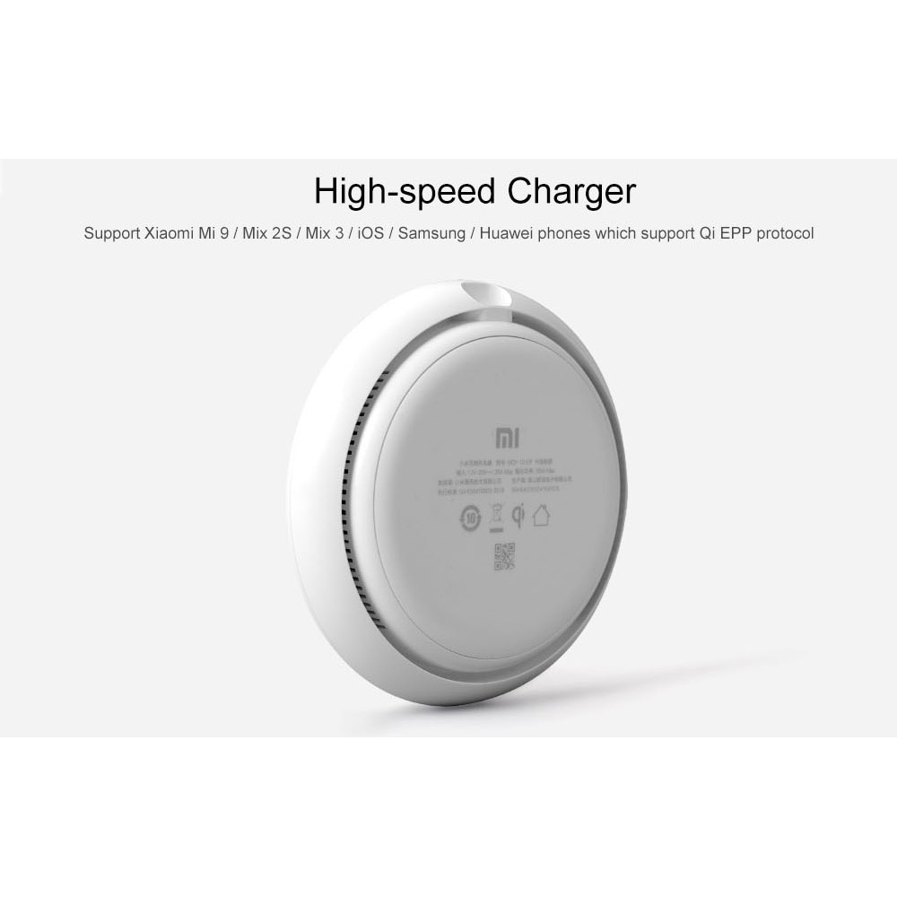 Xiaomi Qi Wireless Charger Dock Fast Charge 20W - MDY-10-EP - White