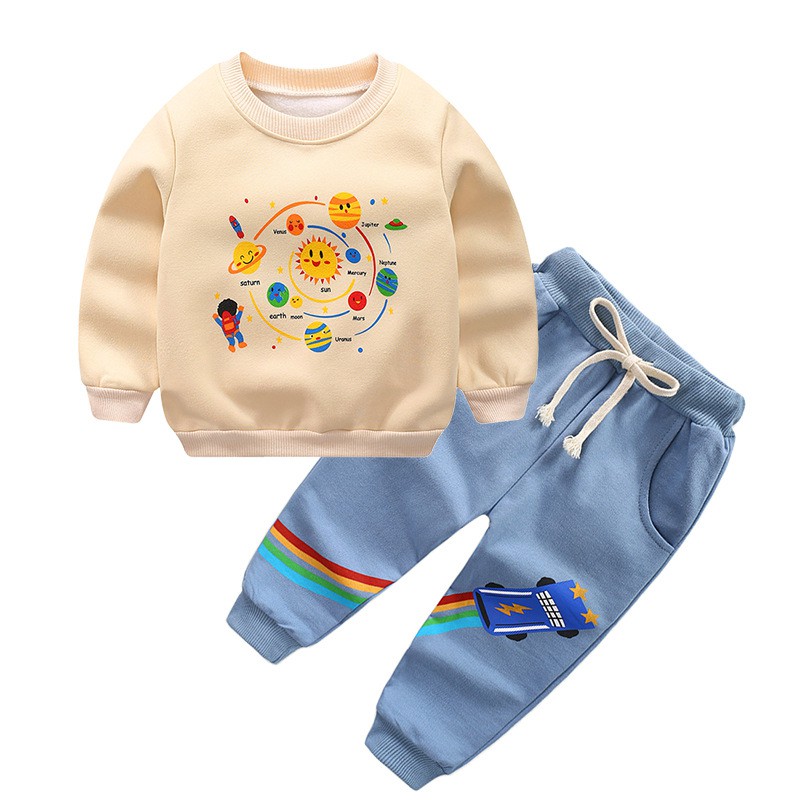 HappyOliver PASSWORD PLANET Setelan Sweater 1 - 7 Tahun Baju Anak BerKualitas