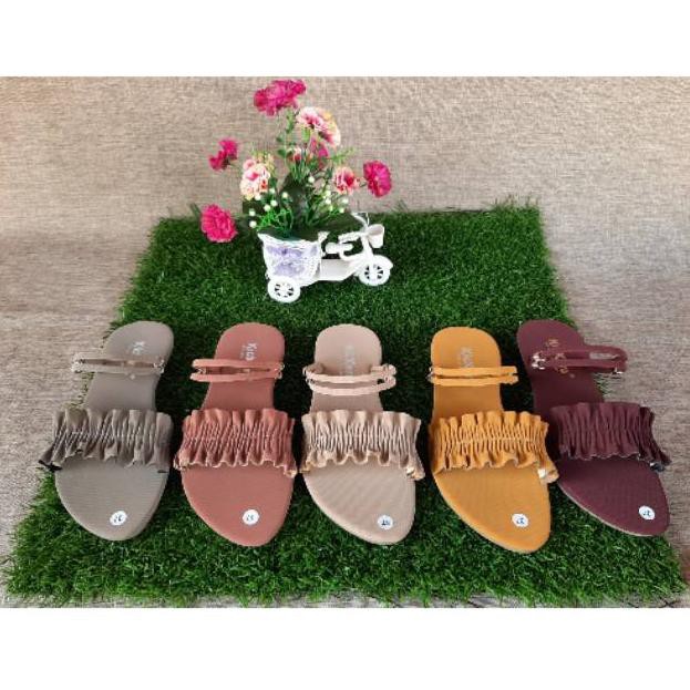 Sandal kikers kerut/sandal wanita teplek/KIKERS WANITA (KODE M6783)