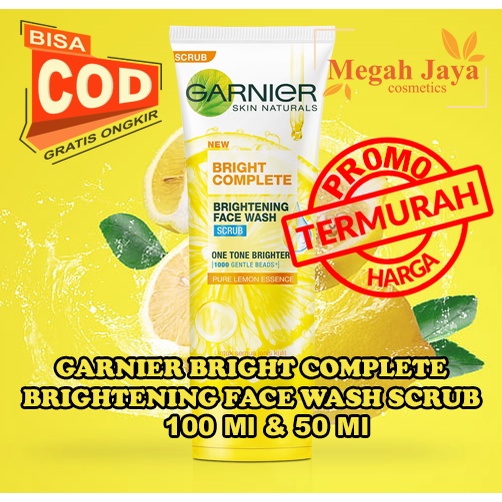 GARNIER BRIGHT COMPLETE FACE VITAMIN C WASH SCRUB  @MJ