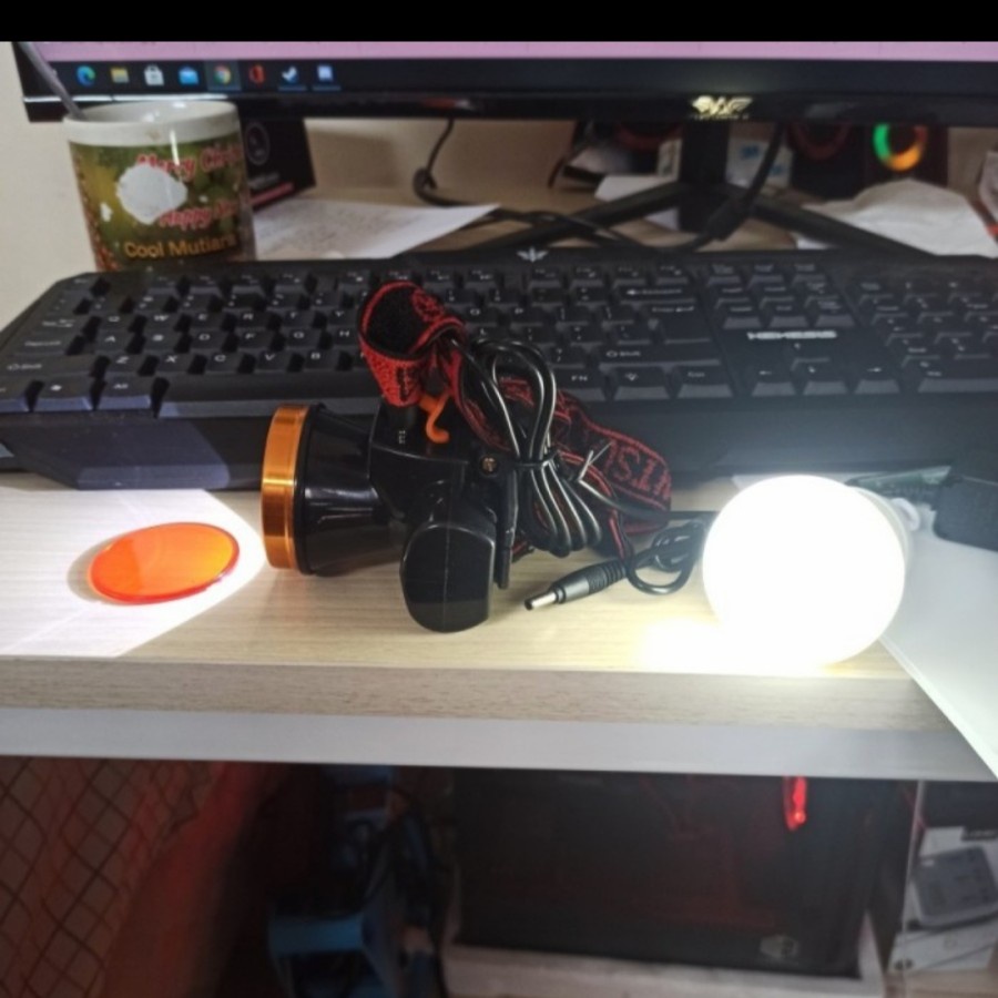 COD SENTER MITSUYAMA MS 176P SENTER KEPALA LED 50W 1200mAh CAHAYA PUTIH KUNING