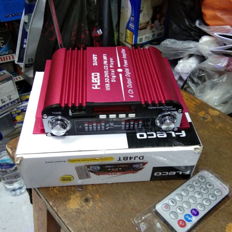 FLECO DJ4BT Bluetooth + Mp3 player + FM Radio / Power Amplifier Fleco DJ 4 BT