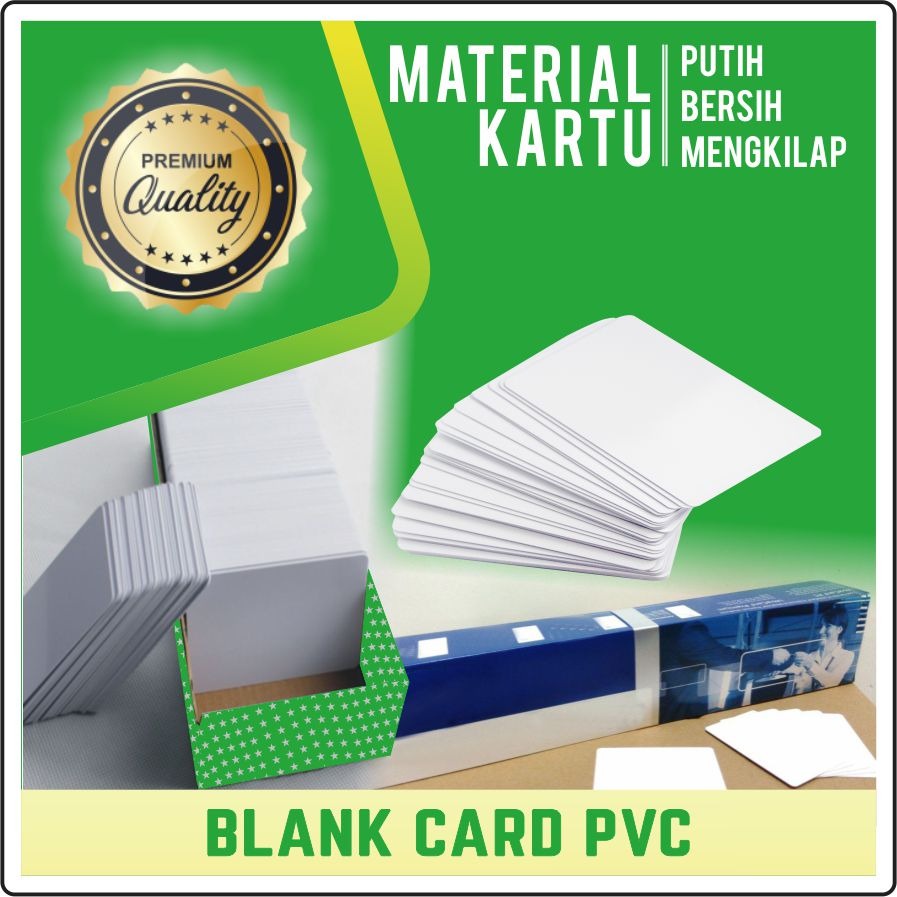 

READY Kartu Pvc Polos / PVC Blank ID Card isi 50 Pcs - Kualitas Terbaik VI4567