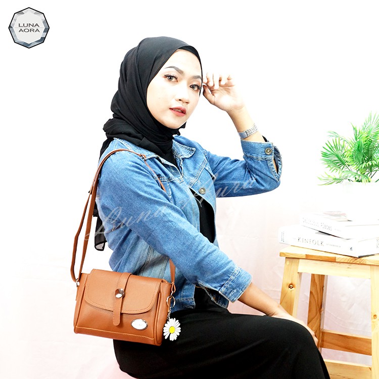 Luna Aura Tas Selempang Wanita Mini Korea Fashion Slot Nekkel 2548 Tas Murah Tas ootd