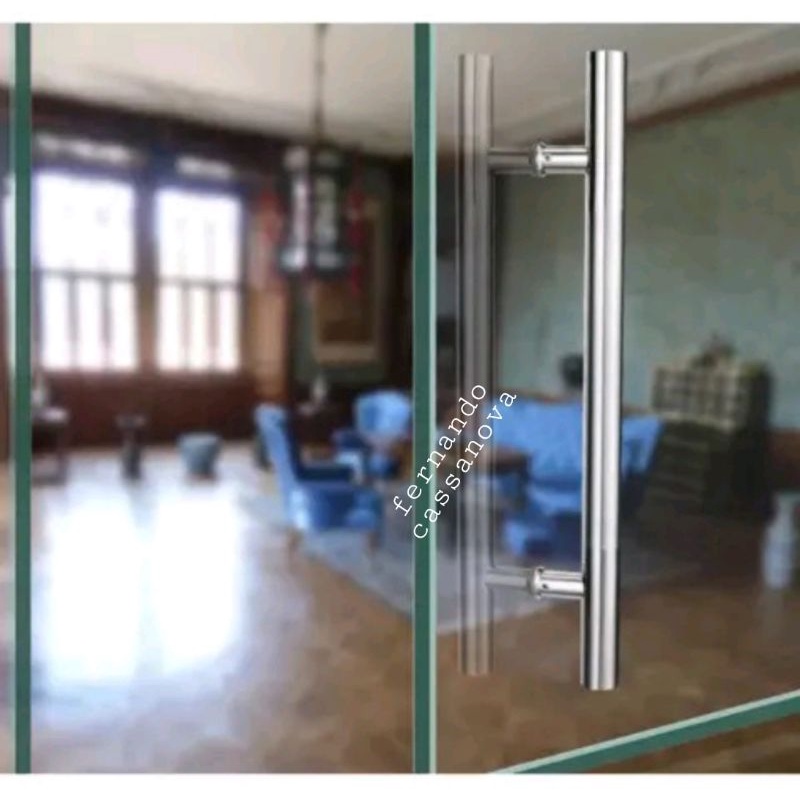Handle pintu Tarikan pintu Kaca/Kayu Kaki tembus 45cm 60cm 80cm Gagang pintu rumah minimalis