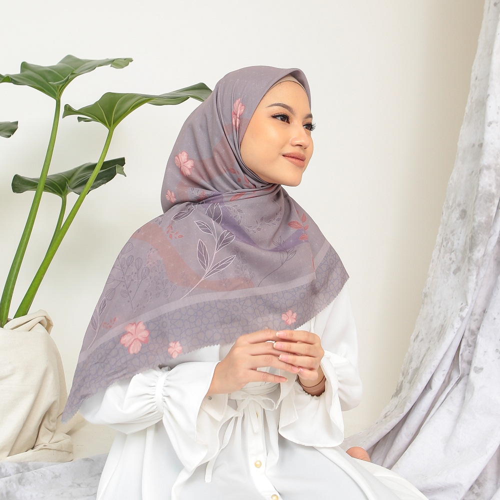 Le Khari Square Hijab Azalea Premium Ultrafine Voal-Asoka Hijab Kode 02
