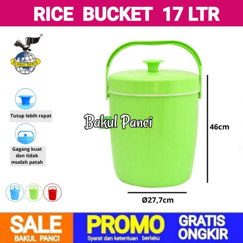 TERMOS NASI 17 LITER / TERMOS ES / RICE BUCKET - GLOBAL EAGLE - ROYAL 17 L