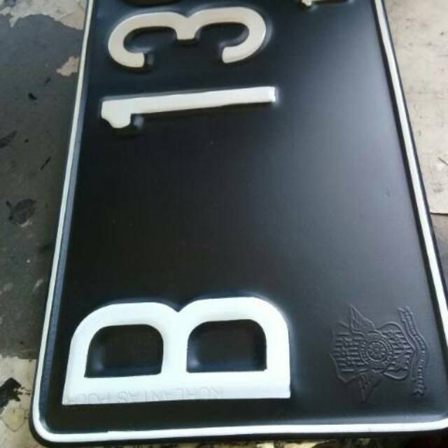 plat nomor Mobil LOGO 1pcs