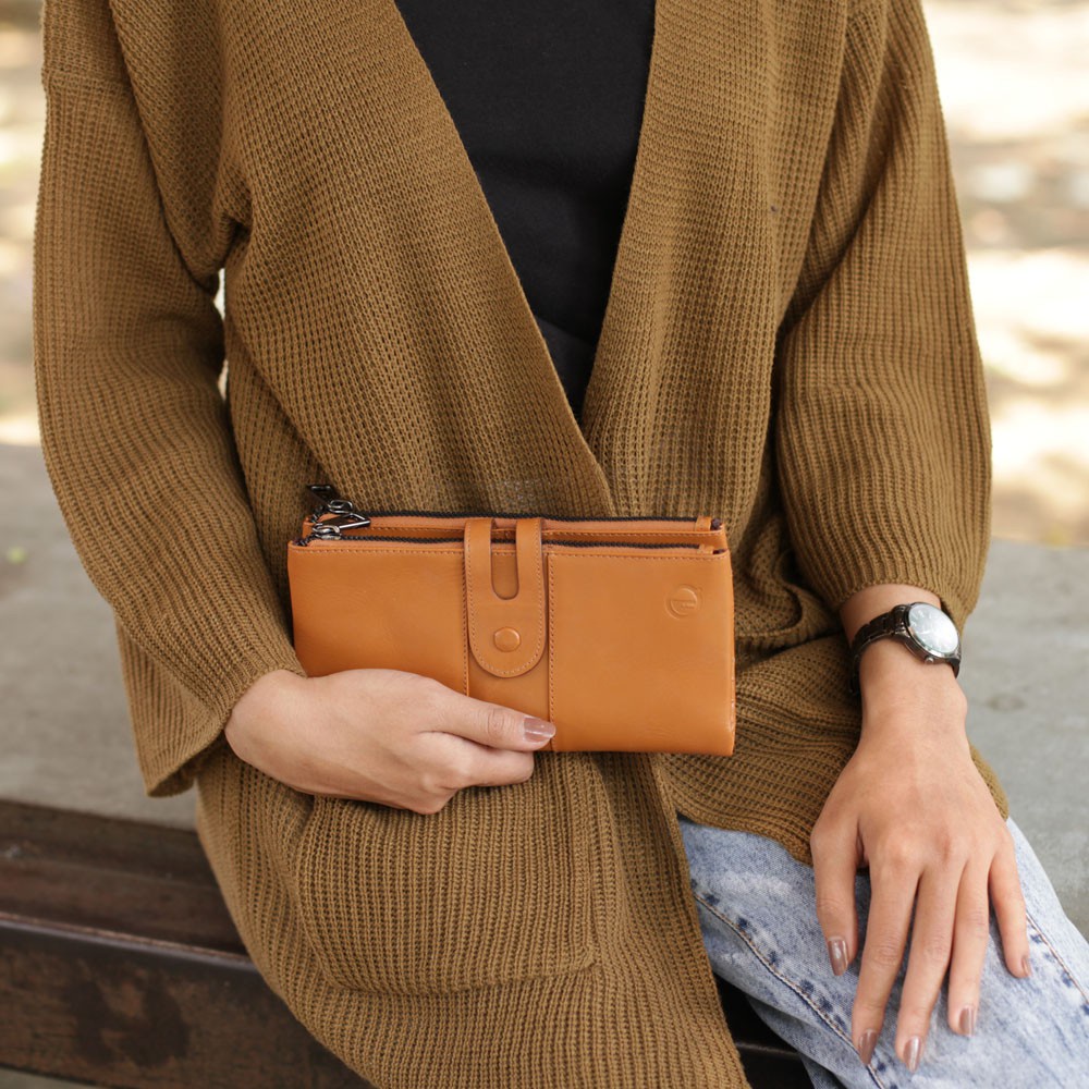 Dompet Wanita Dompet Kulit Asli Dompet Panjang Women Wallet Oliver F016